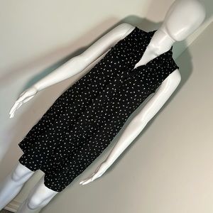 Ann Taylor LOFT, Woman’s Size XS Black Paw Print Tunic / Mini Dress